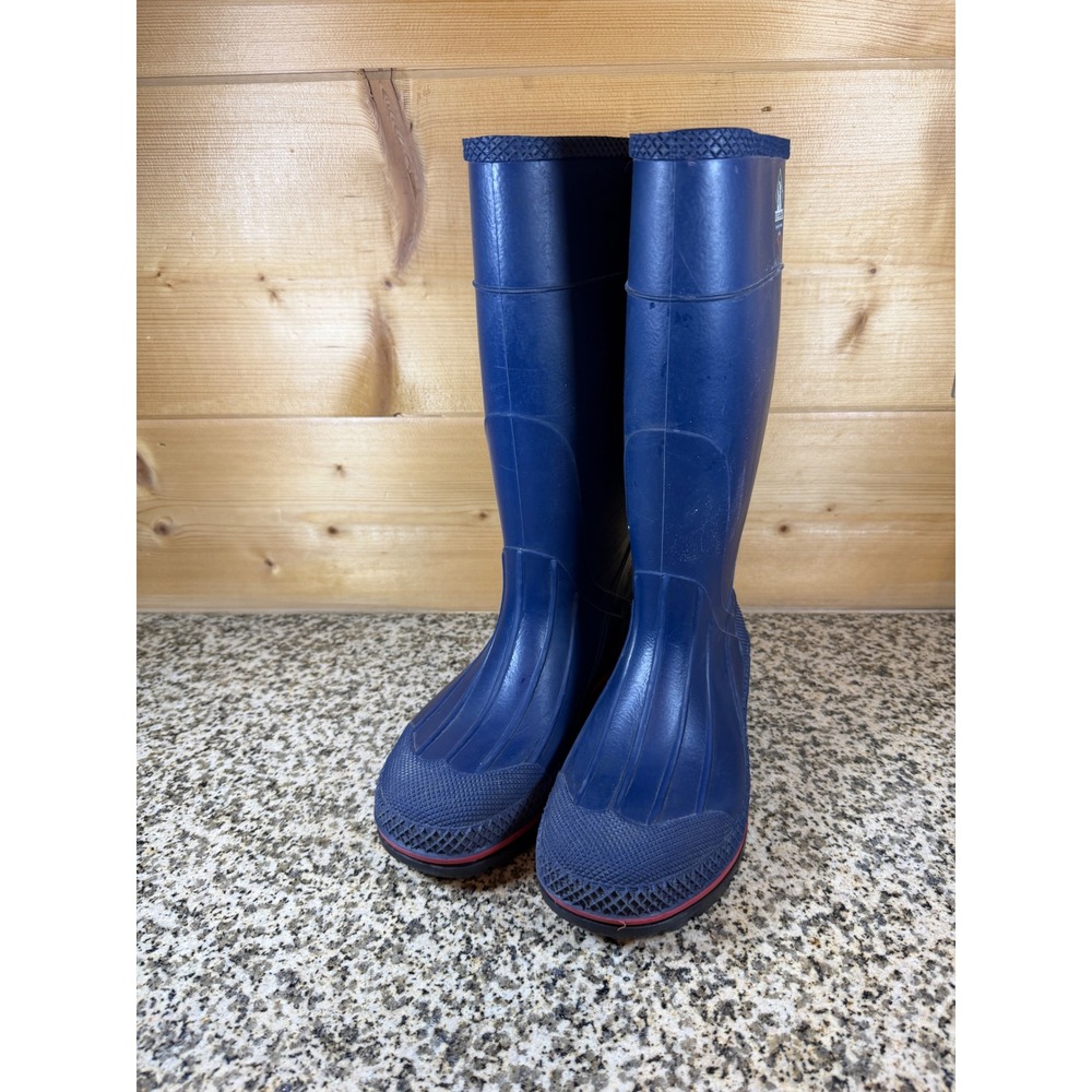 Northerner Mens Blue Rubber Rain Boots Waterproof Tall Made in USA Knee High